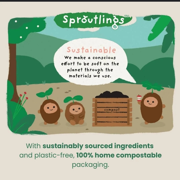 Sproutlings Natural Soy & Beeswax Crayons 8 Piece Count Multicolor Vibrant NEW - Picture 6 of 11